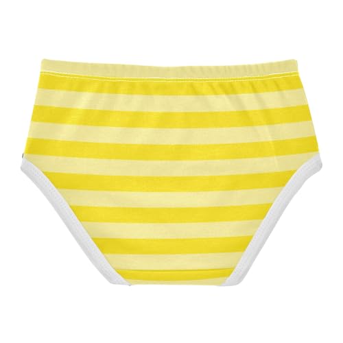 Gradient Yellow Stripe Toddler Girls's Underwear 2T2