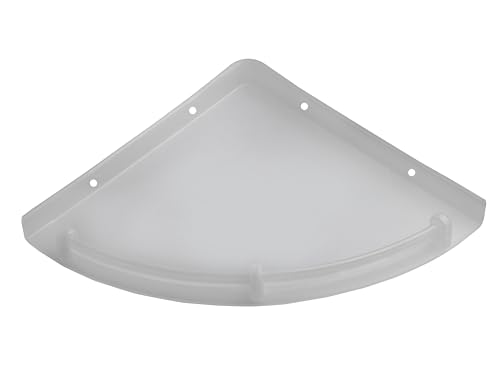 Image of RAB ABS Plastic Organizer | Multi-Compartment Storage Rack (Code:- U-,Soap Dish Double & Paste Holder, Pack of 1 Piece) (White, 9 inch, Corner Set)