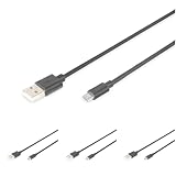 DIGITUS USB 2.0 Anschlusskabel - 1.8 m - USB A (St) zu USB Micro B (St) - 480 Mbit/s -...