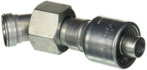 Image of Gates G25175-1216 Female Jic 37 Flare Swivel 45 Bent Tube (Mega Crimp)