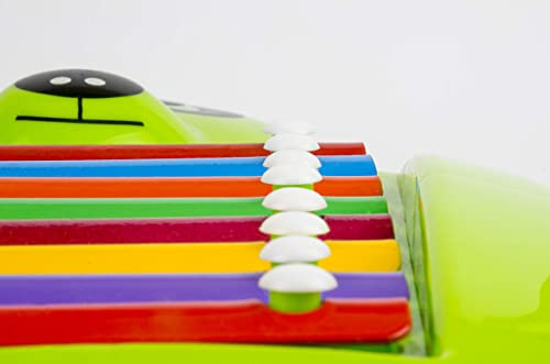 Image of Xylophone Pull Along Frog Shape 2 in 1 Musical Toy for Kids and Toddlers (Colour May Vary)