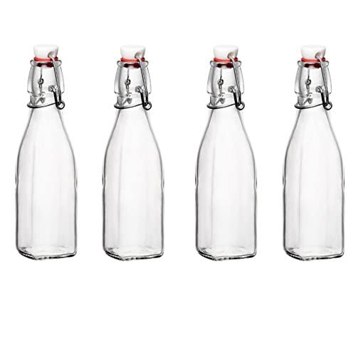 Bormioli Rocco Swing Bottle - 0.25L (8.5oz) - Clear - Set of 4