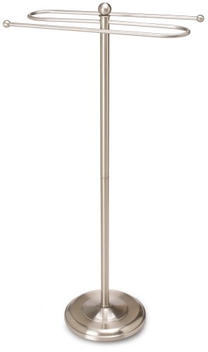 Taymor Floor Standing Towel Valet, Satin Nickel (02-D1215SN)