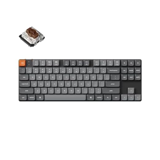 Keychron K1 Max Ultra-Slim QMK/VIA Bluetooth Wireless/USB Clavier Mécanique Custom, 2.4 GHz, disposition TKL, Rétroéclairage Blanche, Gaming Clavier avec Low-Profile Gateron Brown Switch