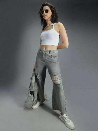 Image of HIGH Star Women's Regular Fit Mid Rise Jeans