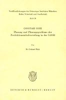 Gossnab Sssr: Planung Und Planungsprobleme Der Produktionsmittelverteilung in Der Udssr 3428026454 Book Cover