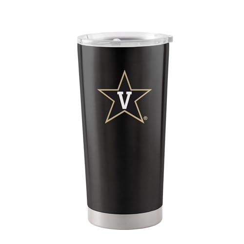 Image of Logo Brands 20 oz Powder Coat Tumbler- Insulated Tumbler with Lid for Water, Iced Tea or Coffee, Smoothie and More