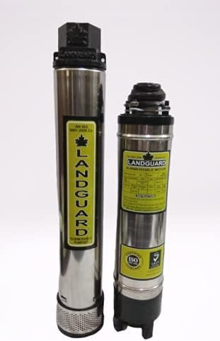 LANDGUARD Water Filled Submersible Pump (Green, 1HP, 10 Stage)
