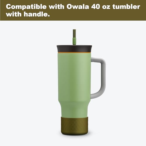 Silicone Boot for Owala 40 oz Tumbler with Handle, Anti-Slip Protective Sleeve for Stainless Steel Triple Layer Insulated Travel Tumbler Accessories