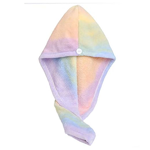 Microfiber Hair Drying Wrap Towel for Women Turban Fast Dry Multicolored
