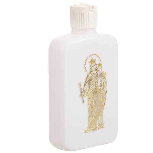 NUOBESTY Botella y Sagrada Recargable Blanco de Plástico de Agua 100ml Diseño Elegante y Portátil para Ceremonias Religiosas Bautizos para Uso Familiar