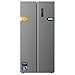 Cecotec Frigorífico Americano 2 Puertas Bolero CoolMarket SBS 430 Dark E. Side by Side de 430 L, Altura 176 cm y 84 cm Ancho, Sistema Multi Air Flow, Total No Frost, Motor Inverter Plus
