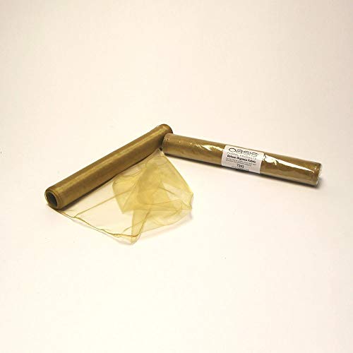 2 Rotoli ORO Voile Organza Tessuto Chiffon Deluxe