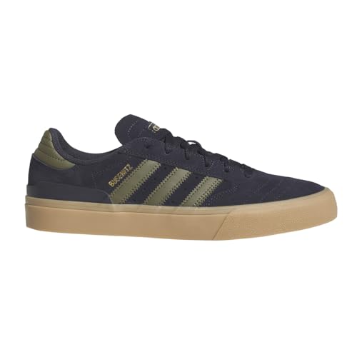 adidas Legink/OLISTR/Goldmt Men's Busenitz Vulc II Legend inkOlive strata/Gold met. 8.5 US