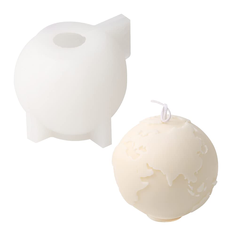 Mars Silicone Candle Molds 6D Moon Star Planet Wax Candle Soap Mold DIY Gypsum Decor Resin Mould