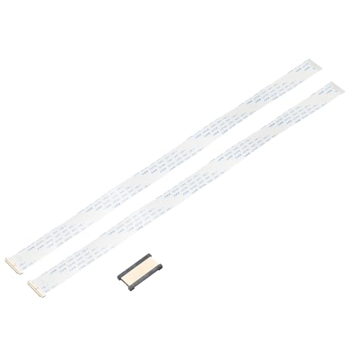 QUARKZMAN 2uds EDP Cable FFC Flexible Plano Cable con Extendido Adaptador 30 Pasadores 0,5mm Paso 300mm Tipo B para LCD TV, DVD Reproductor, Coche Audio