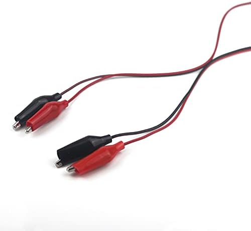 Aoowei Crocodile Clips to USB Male/FemaleTest Leads 5V for Multimeter Voltage Capacity Tester Detector