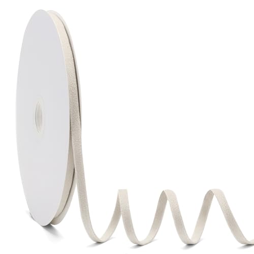 Jeuhoue Ivory Velvet Ribbon Double Faced 1/4 Inch x 20Yd Great for Christmas Wedding Decoration Gift Wrapping and Christmas Tree Ornaments (Ivory 1/4)