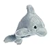 Aurora® Adorable Shoulderkins™ Dancing Dolphin™ Stuffed Animal - Fun Buddy that Can Go Everywhere with You - Perfect for Kids 3+ Years and Costumes - Gray 6 Inches