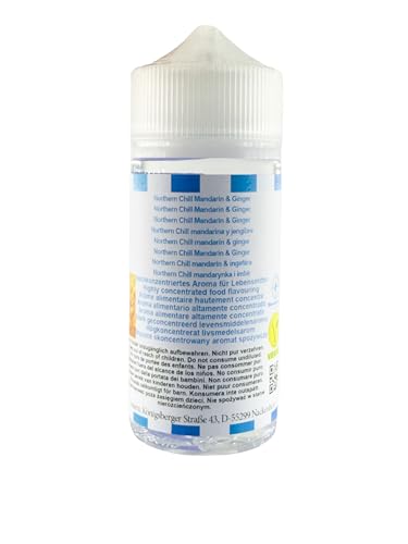 Northern Chill Mandarin & Ginger arôme concentré Sasami 100 ml pour e-liquide DIY vegan - 5