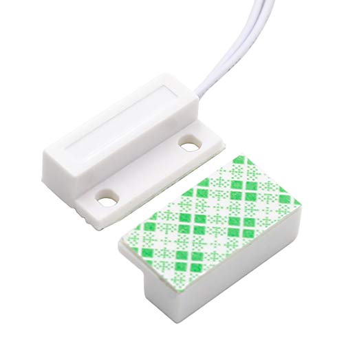 Image of MC-38 Door Window Contact Sensor Alarm Magnetic Reed Switch with Screws White - (2 Sets)