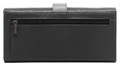Image of WildHorn Women's Genuine Leather RFID Blocking Wallet | Tri-Fold High-Capacity Ladies Purse with Card Slots, Zipper Coin Pocket & Snap Closure | Ideal Gift for Women