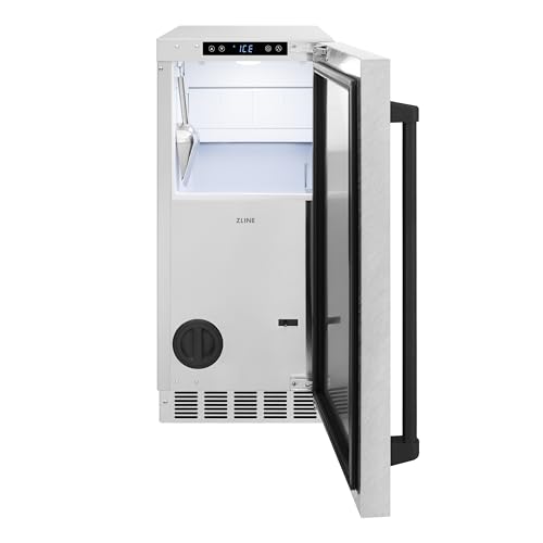 Fabricadora de hielo Touchstone 15 in con bomba y puerta acero inoxidable miniatura 2
