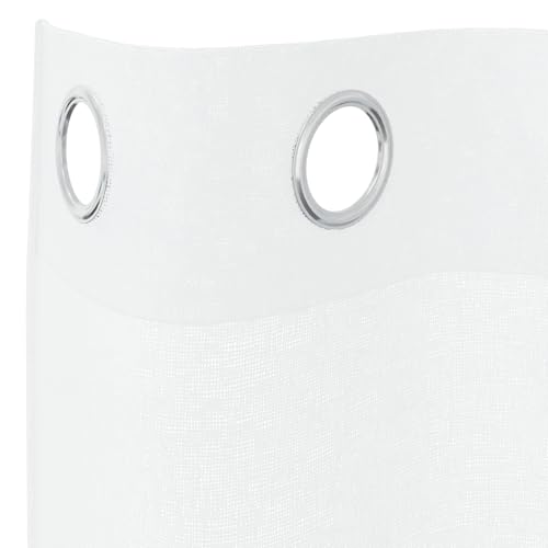 Rideaux élégants blancs 140x175 polyester au tombé fluide et durable - 5