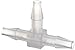 Value Plastics T50-6 Natural Polypropylene Tube Fitting, Classic Series Barbed Tee, 3/16" (4.8 mm) Tube ID (Pack of 25)