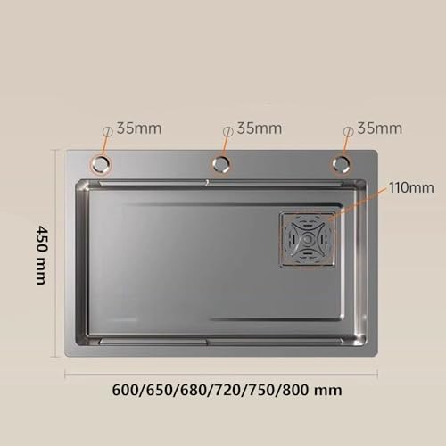 Bac à vaisselle polyvalent pour évier en inox robuste et très facile à nettoyer - 8