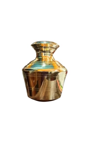Brass kudam 3 Litre from Home Kitchen Pooja Ceremonies Item weight0.660 Grams-picture-30