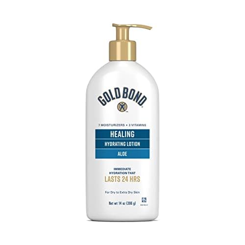 Gold Bond Ultimate Healing Skin Therapy Lotion with Aloe, 14 oz., Non-Greasy & Hypoallergenic