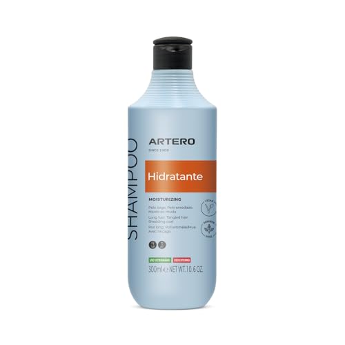 Artero Champú Hidratant 250ml - pour Chiens à Poils Longs ou Ternes, Hydratation et Soin en Profondeur, Ingrédients Naturels