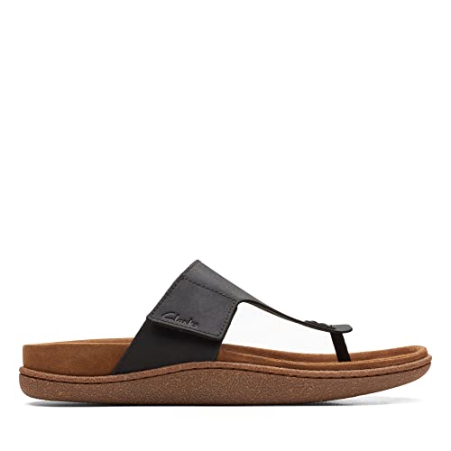 Image of Clarks Men's 261658377-dark Tan Nubuck Sandal