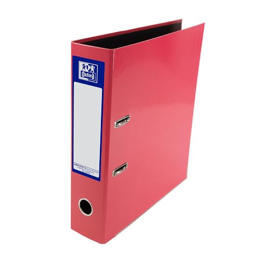 Oxford Premium A4 Lever Arch File Pink Single Folder Heavy Duty
