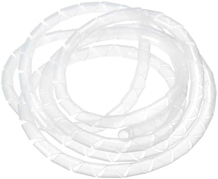 Spiral Cable Wrap, Spiral Wrap 1-2m ID 4-6mm Flame Retardant with Clip Multicolor(Red,1 Meter ID 4mm) - 1