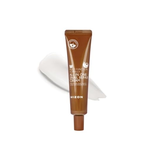 [Mizon] Crema Hidratante con Extracto de Baba de Caracol (35ml) Hidratación intensa, Antienvejecimiento, Restauración, Absorción rápida, Cosmético coreano (All in One Snail Repair Cream)