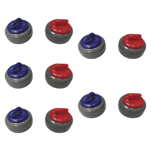 Colaxi Shuffleboard Pucks Set Shuffleboard Table Pucks Equipment Curling Accessories Replacement Shuffleboard Rollers Set for Family, 10Pcs 2.5x1.56cm