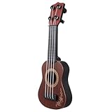Milisten Ukulele Kunststoff Musikspielzeug Pädagogisches Gitarreninstrument für Kleinkinder und Anfänger Stabiles Nylon Glatte Oberfläche für Musikalische Früherziehung