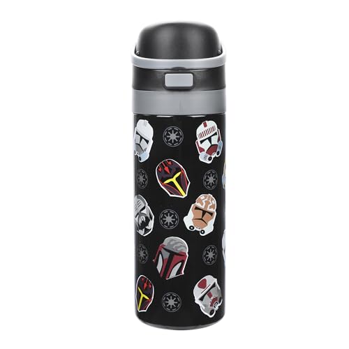 Bioworld Star Wars Helmet Collection 24 Oz. Stainless Steel Tumbler With Flip-Top Lid