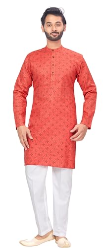 Image of Studio Shringaar Men's Cotton Relaxed Fit Straight Kurta