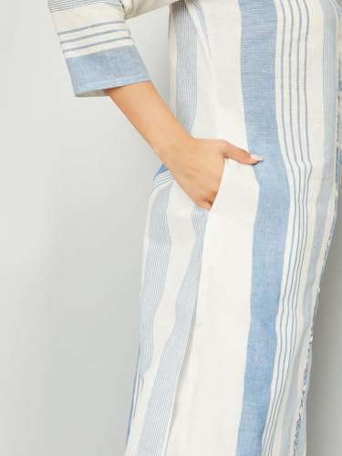 Image of Max Women's Cotton Striped Regular Kurta