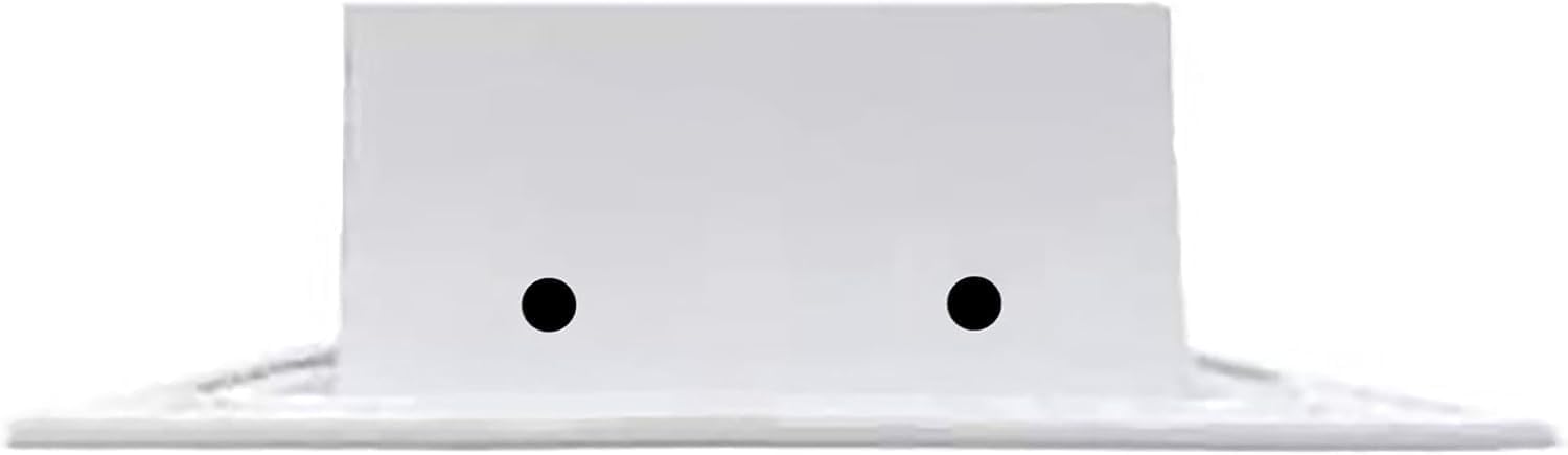 12x4 Linear 2-Slot Diffuser AC Vent Cover – Premium Aluminum HVAC Register for Wall or Ceiling – Modern Air Vent Grille for Supply or Return – White Powder-Coated Finish, Easy Installation
