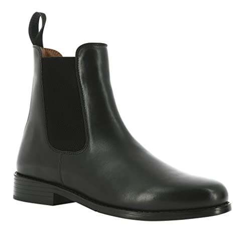 EQUITHEME Botas de Montar Origin de piel para equitación con suela de PVC y plantilla de EVA