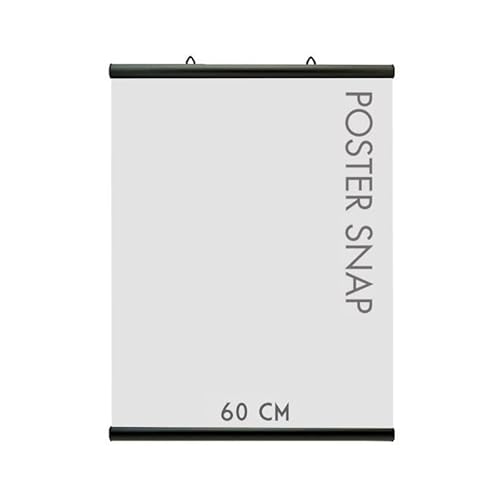 Porte affiche Poster Snap 60 cm couleur NOIR - Profils pour suspension d'affiches, posters, PLV Cover