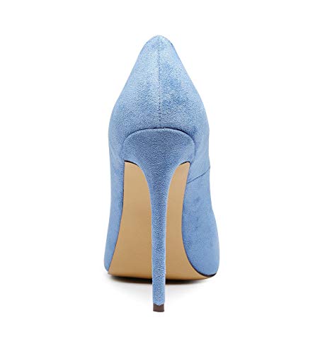 Castamere Womens High Heel Pumps Slip-on Pointy-Toe Elegant Stilettos Comfort Sexy Heel Shoes 4.7Inch Heels Black Lining4