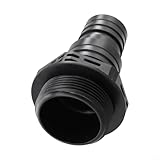 Momfin Poolpumpenanschluss für SPS25 SPS50 SPS75 SPS100 Umwälzpumpe, schwarzer ABS-Wasserauslassadapter für Garten, Schwimmbad, Spa, Wartung (1 Stück)