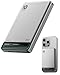Kuulaa for MagSafe Battery Pack 10000mAh, Alloy Type C 20W Ultra Slim Wireless Portable Phone Charger with USB-C Cable, 0.51in Magnetic Power Bank for iPhone 16/15/14/13/12 (Silver)