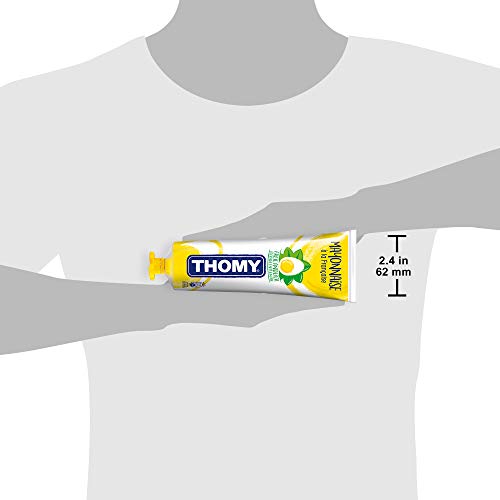 Thomy Mayonnaise - Low Sugar Mayo - Easy to Squeeze Tube - Make Every Snack Food More Appetizing, 256 g (Pack of 5)