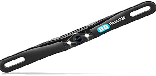 HD Backup Camera VECLESUS VC1 Car Rear View License Plate Back up Camera, Wide View Angle Night Vision Waterproof Easy Installation 720P Universal Backup Camera for Car, Sedan, Pickup, SUV and Truck